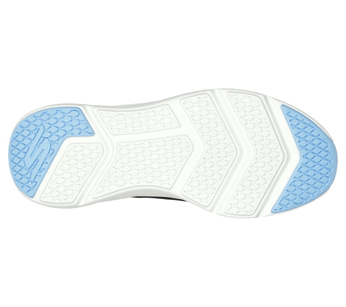 GO RUN ELEVATE - DOUBLE TIME, BLACK/MULTI Footwear Bottom View