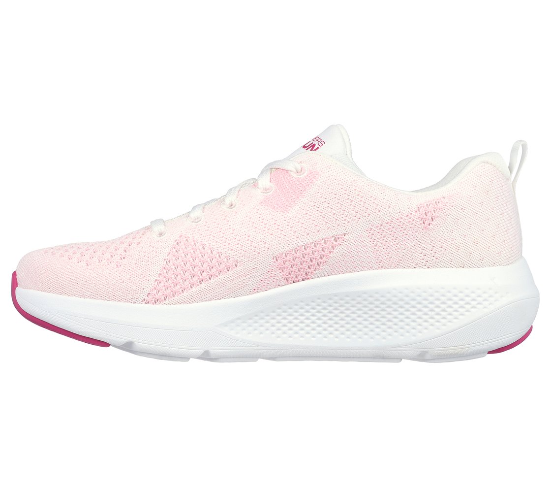 GO RUN ELEVATE, WHITE/PINK Footwear Left View
