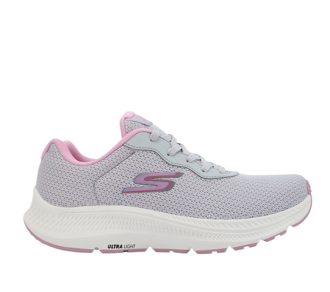 GO RUN CONSISTENT 2, GREY/PINK Footwear Lateral View