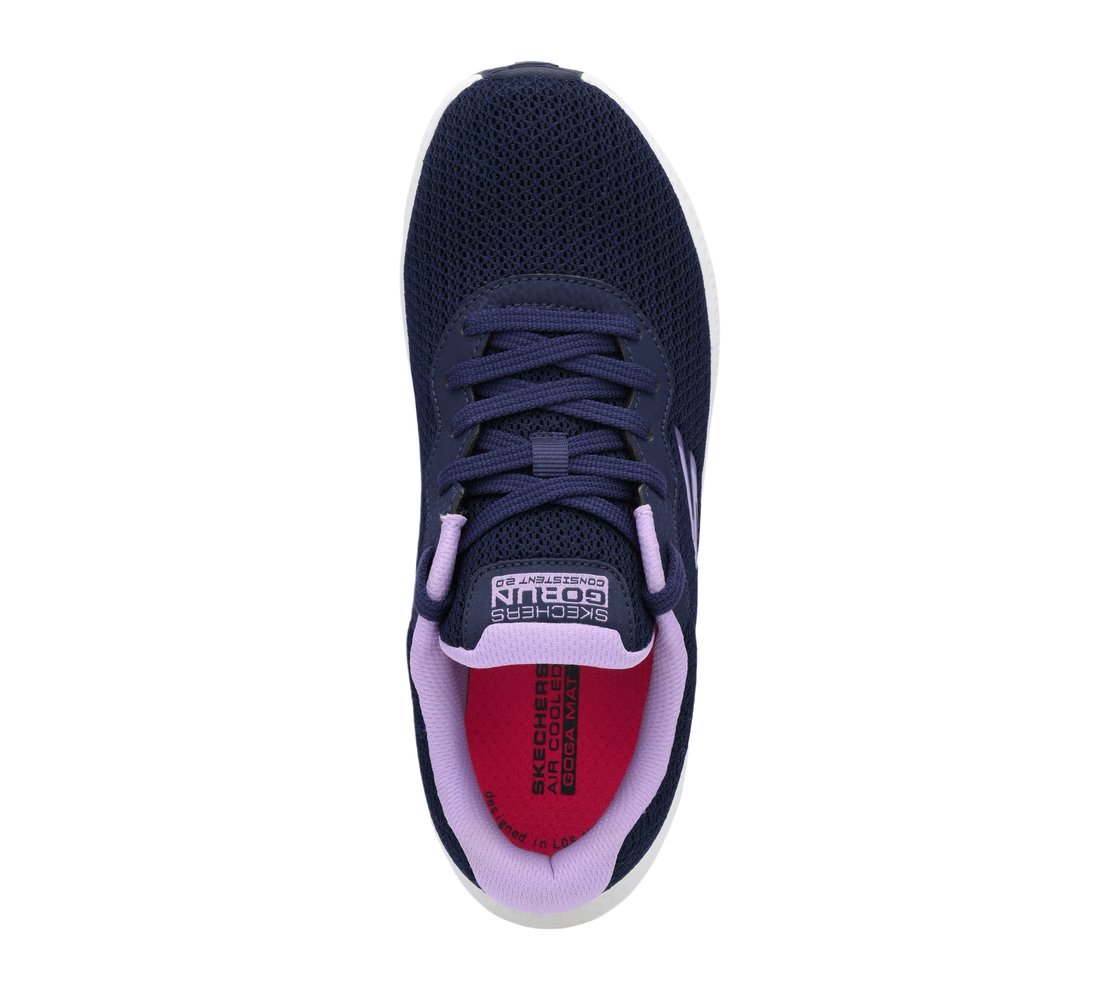 GO RUN CONSISTENT 2, NAVY/PURPLE Footwear Top View