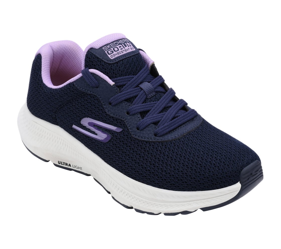 GO RUN CONSISTENT 2, NAVY/PURPLE Footwear Right View