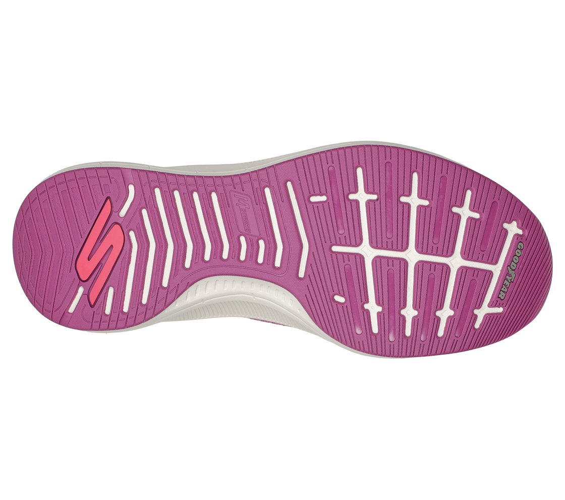 GO RUN PULSE - ROADIE, PINK/HOT PINK Footwear Bottom View