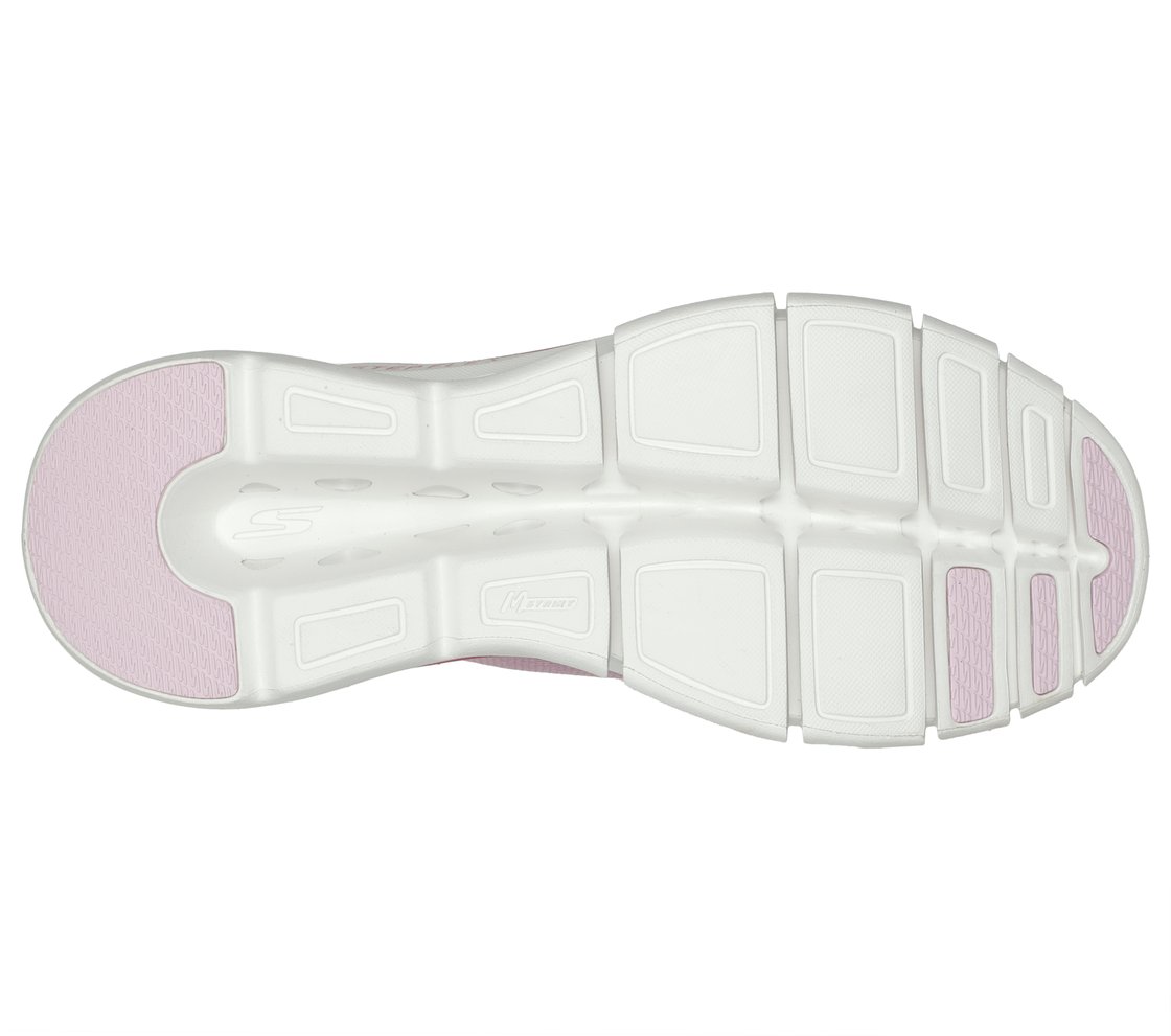GO RUN GLIDE-STEP FLEX - ZULA, PPINK Footwear Bottom View