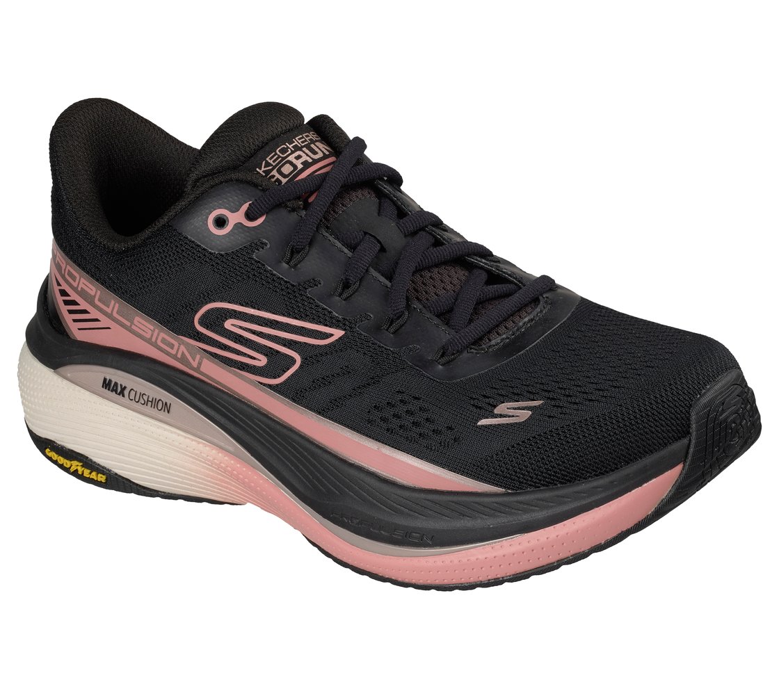 MAX CUSHIONING PROPULSION, BLACK/ROSE GOLD Footwear Right View
