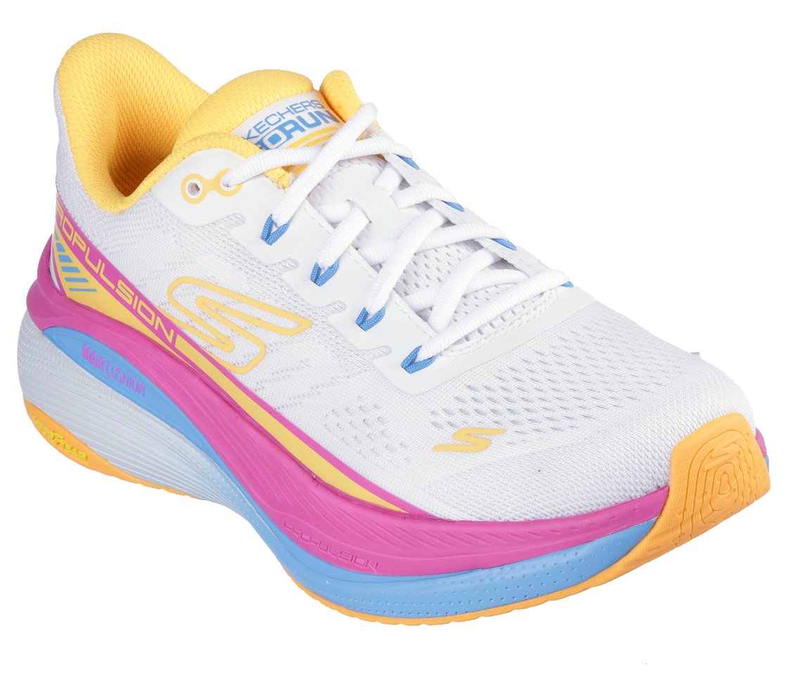 MAX CUSHIONING PROPULSION, WHITE ORANGE Footwear Right View