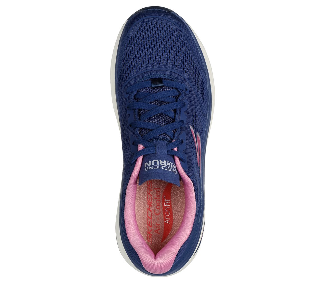 MAX CUSHIONING ARCH FIT - SWI, NAVY/PINK Footwear Top View