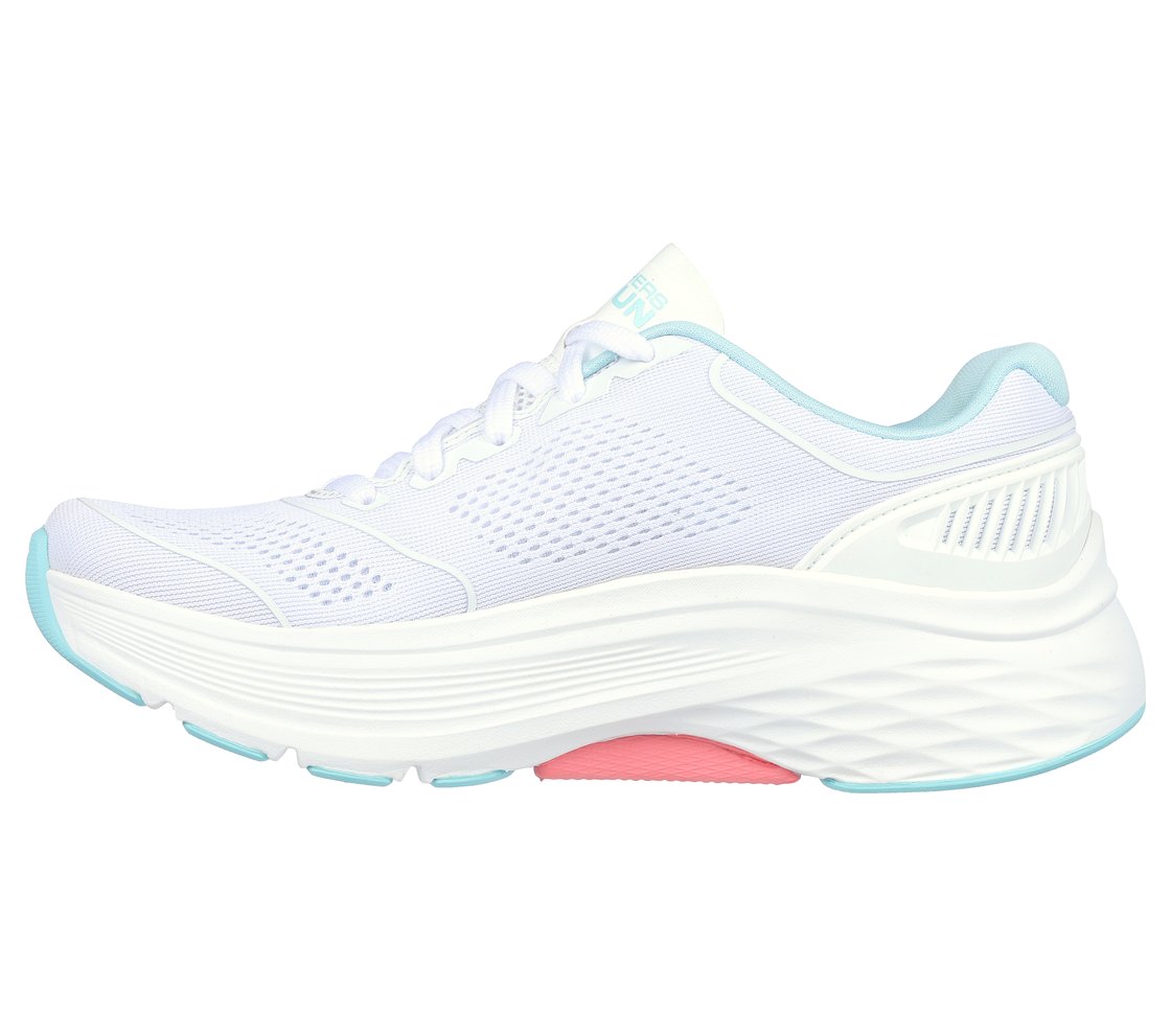 MAX CUSHIONING ARCH FIT - SWI, WHITE/AQUA Footwear Left View
