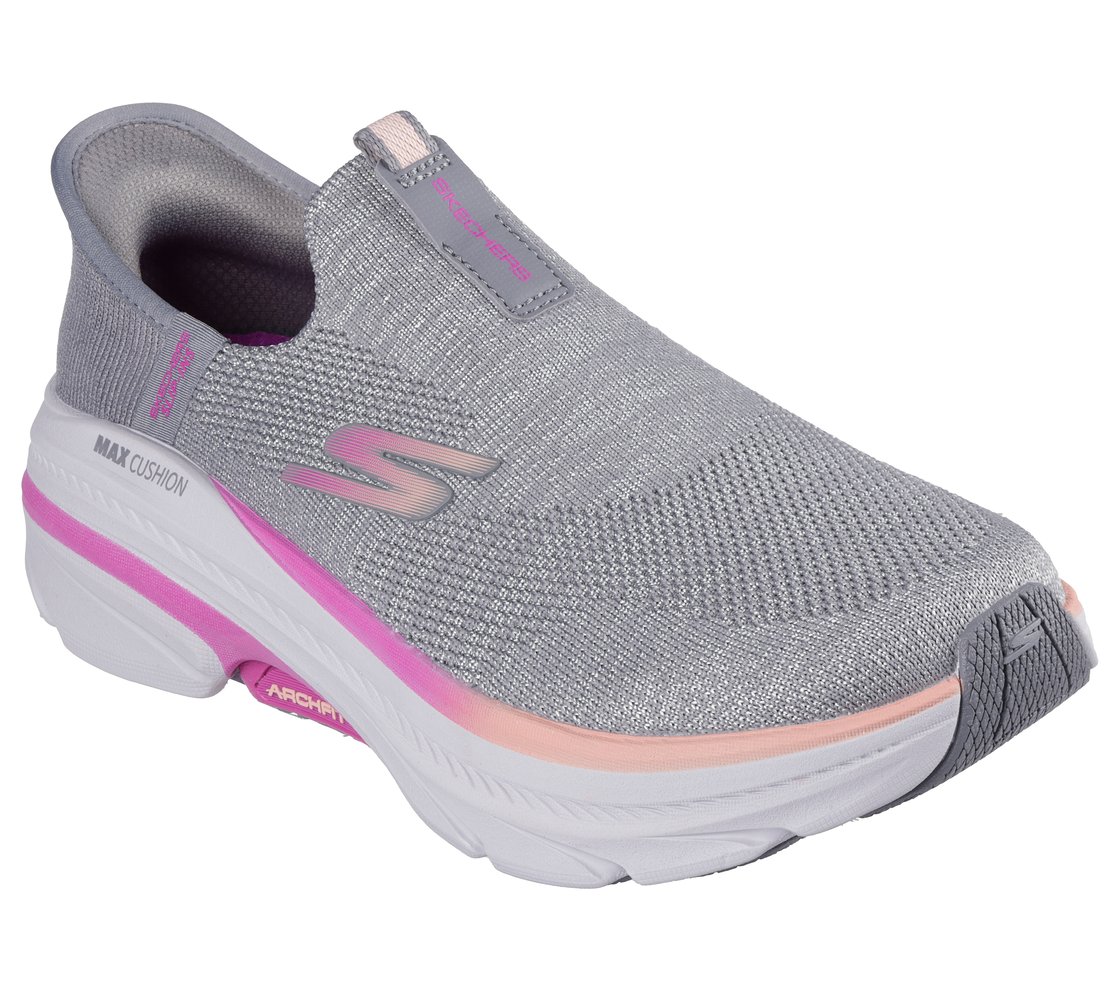 MAX CUSHIONING ARCH FIT 2, GREY/PINK Footwear Right View