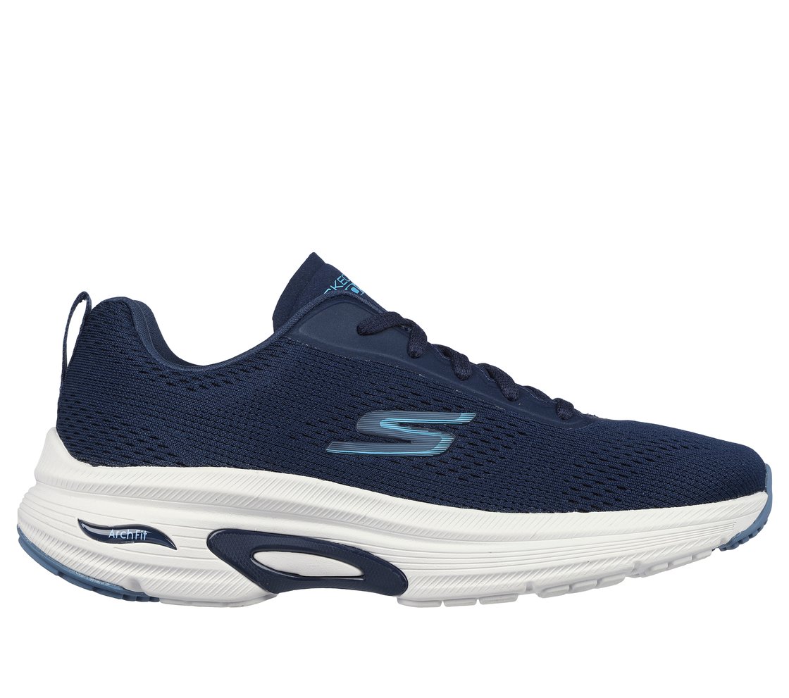 GO RUN ARCH FIT - SKYWAY, NAVY/BLUE Footwear Lateral View