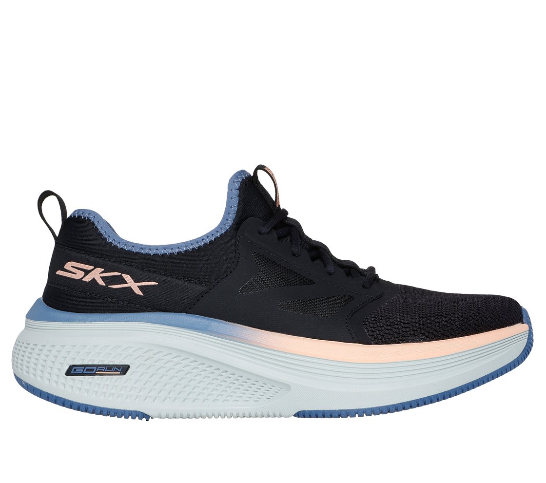 GO RUN ELEVATE 2.0 - ARTESIA, BLACK/BLUE/ORANGE Footwear Lateral View