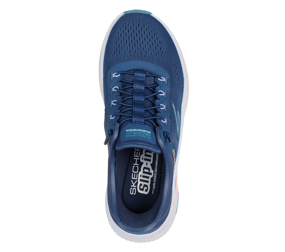 GO RUN ELEVATE 2.0 - BANYAN, NAVY/TEAL Footwear Top View