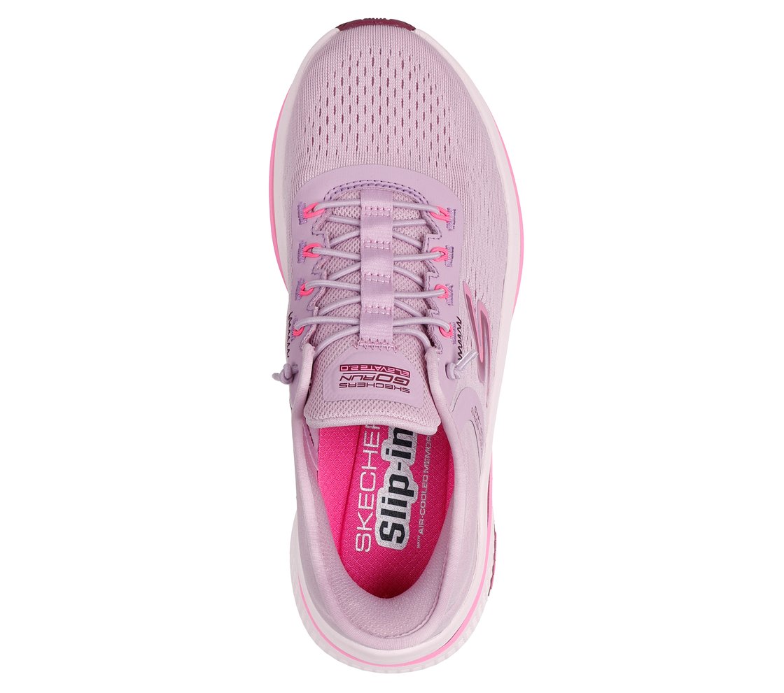 GO RUN ELEVATE 2.0 - BANYAN, PINK Footwear Top View