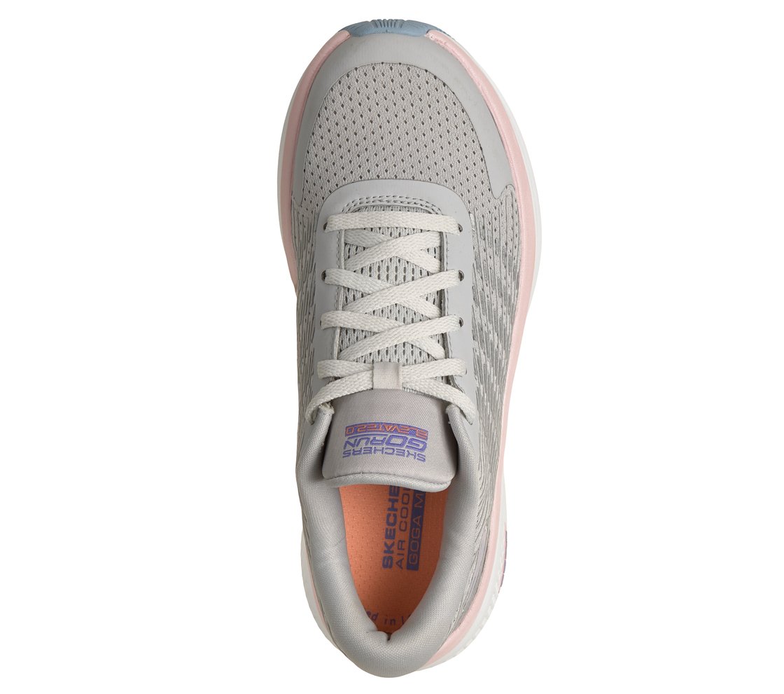 GO RUN ELEVATE 2, GRAY/PINK Footwear Top View