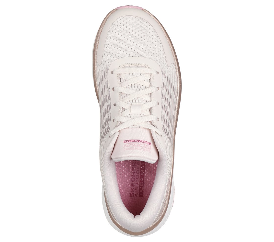 GO RUN ELEVATE 2, NATURAL/PINK Footwear Top View