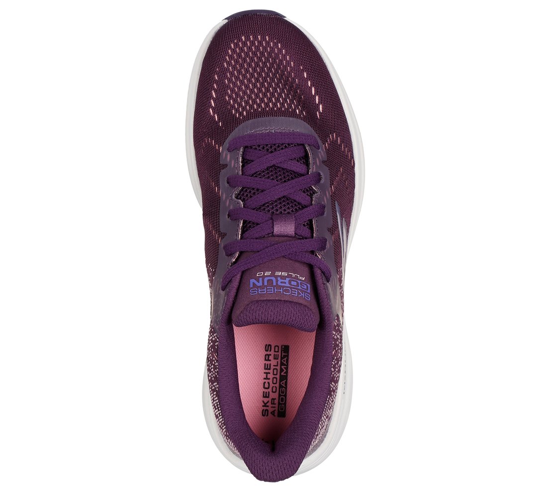 GO RUN PULSE 2.0 - BOUNDLESS, BURGUNDY Footwear Top View