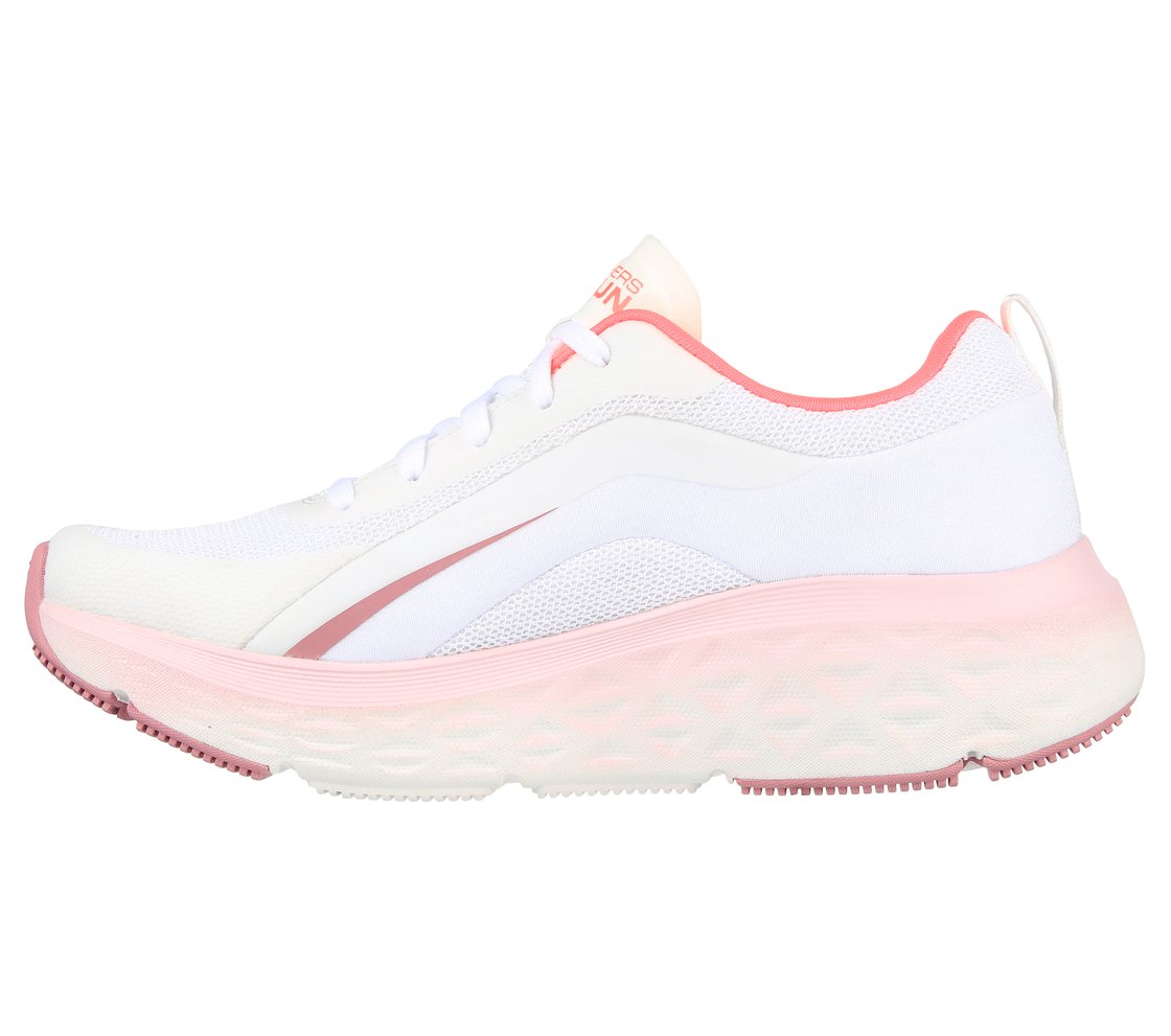 MAX CUSHIONING DELTA - ALECTR, WHITE/HOT CORAL Footwear Left View