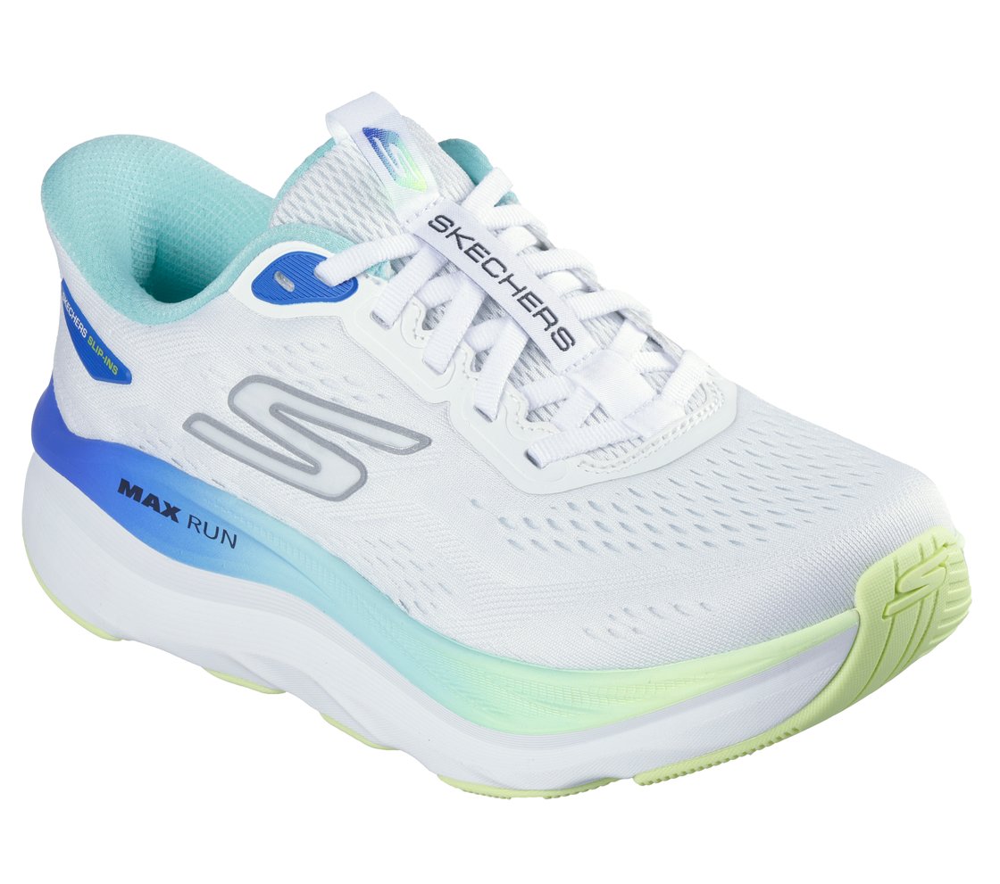 MAX RUN, WHITE/MULTI Footwear Right View
