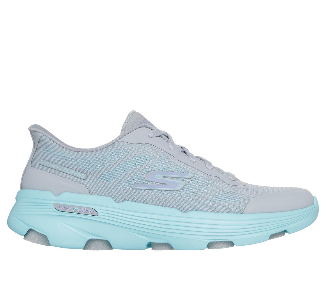 GO RUN 7.0 - BENTON, GRAY/LIGHT BLUE Footwear Lateral View