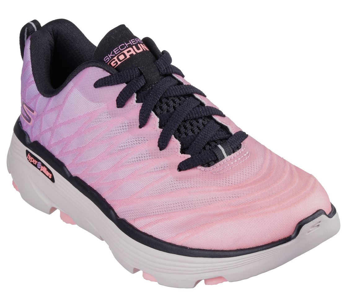 GO RUN 7, BLACK/PINK Footwear Right View