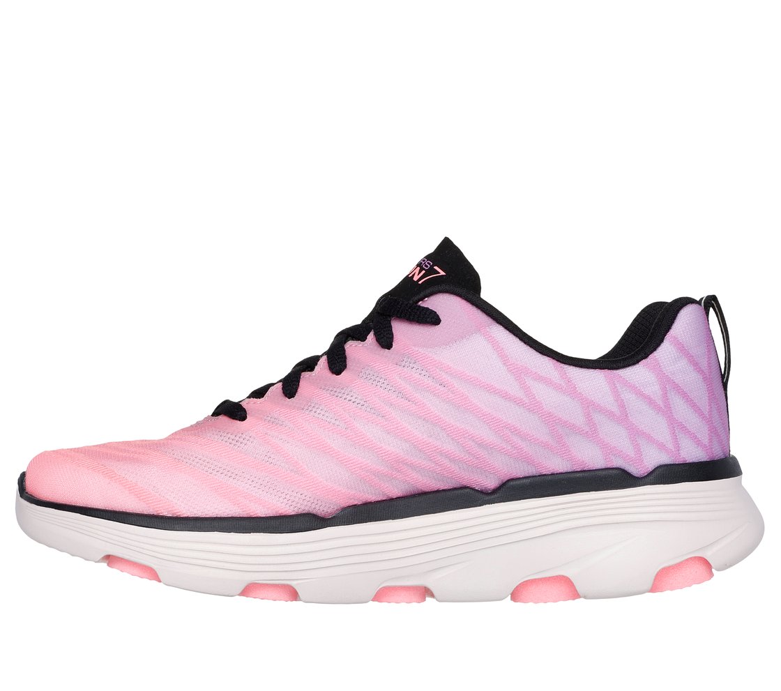 GO RUN 7, BLACK/PINK Footwear Left View