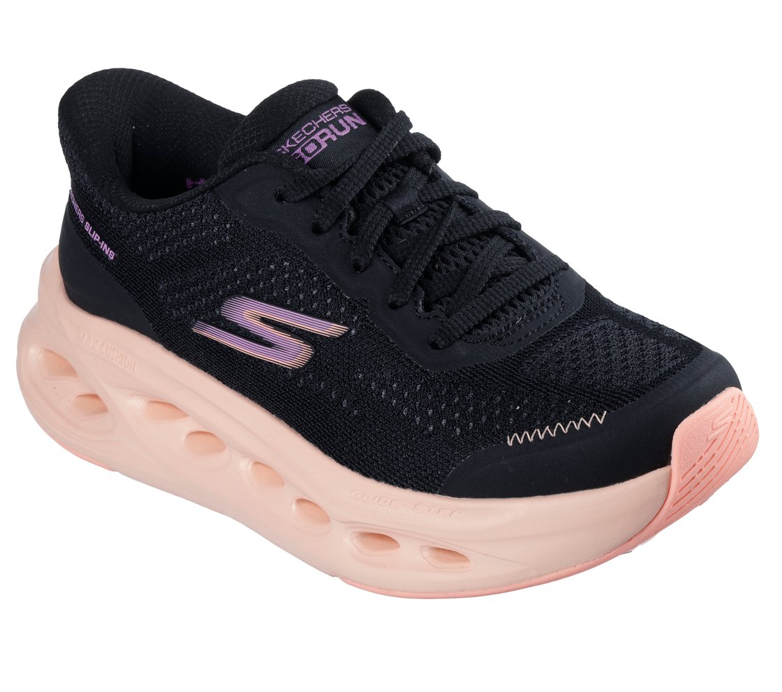 MAX CUSHIONING GLIDE-STEP - H, BLACK/PURPLE Footwear Right View