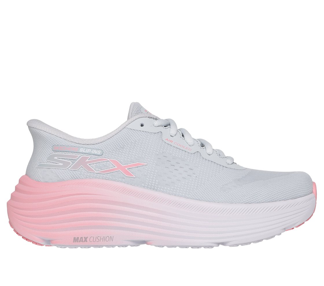 MAX CUSHIONING ENDEAVOUR - HA, GREY/PINK Footwear Lateral View