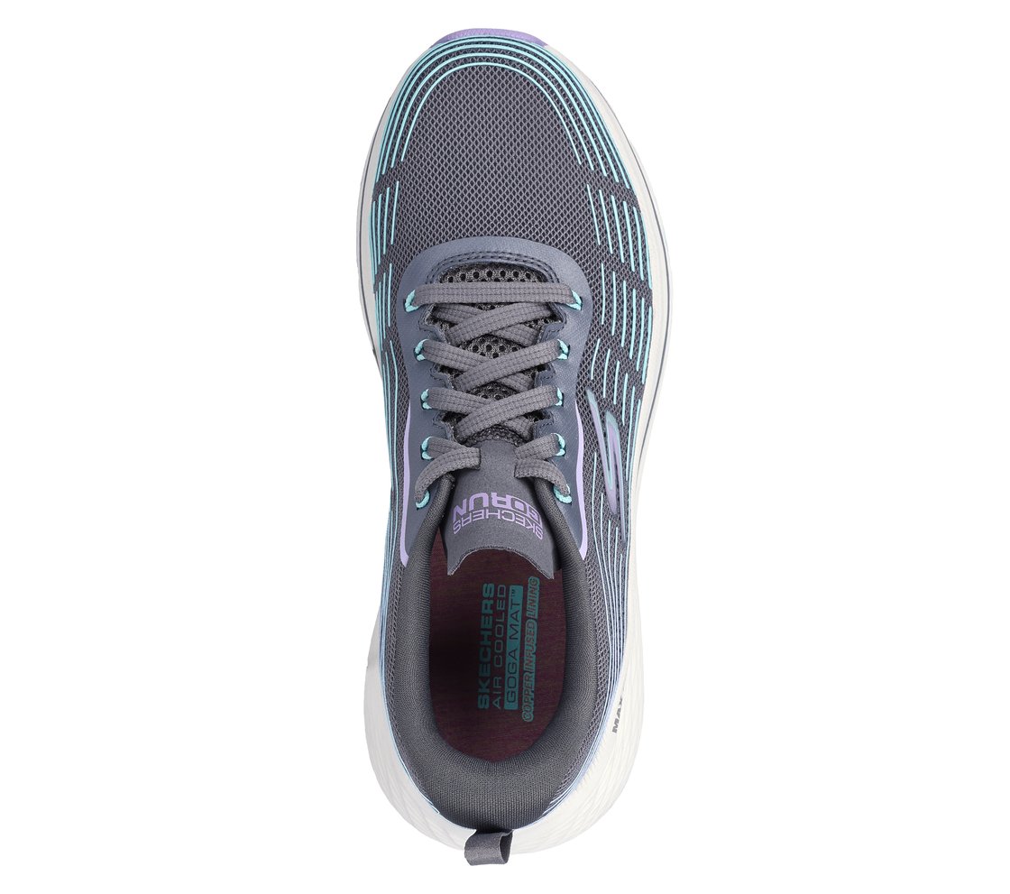 MAX CUSHIONING ELITE 2, CHAR/LAVENDAR Footwear Top View