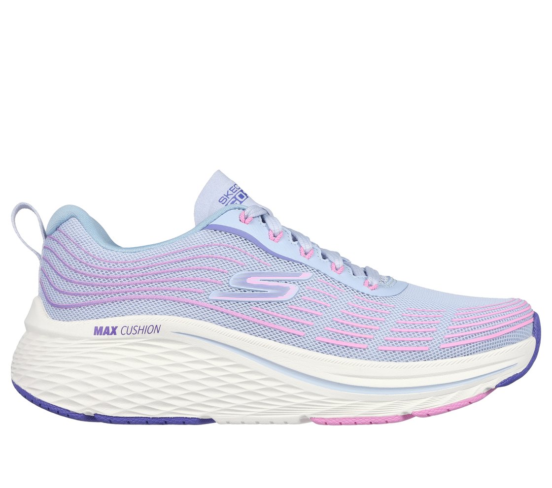 MAX CUSHIONING ELITE 2, LIGHT BLUE/PINK Footwear Lateral View