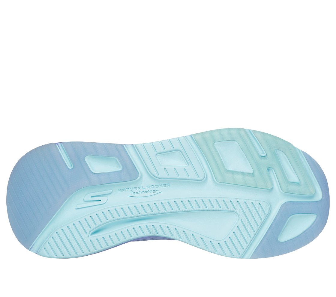 MAX CUSHIONING ELITE 2.0 - SP, BLUE/LAVENDER Footwear Bottom View