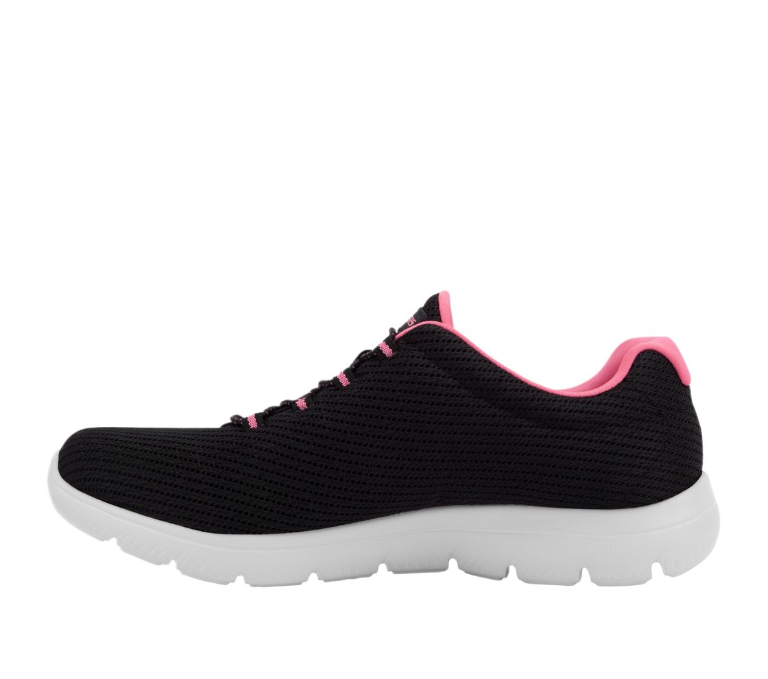 SUMMITS - QUICK LAPSE, BLACK/CORAL Footwear Left View