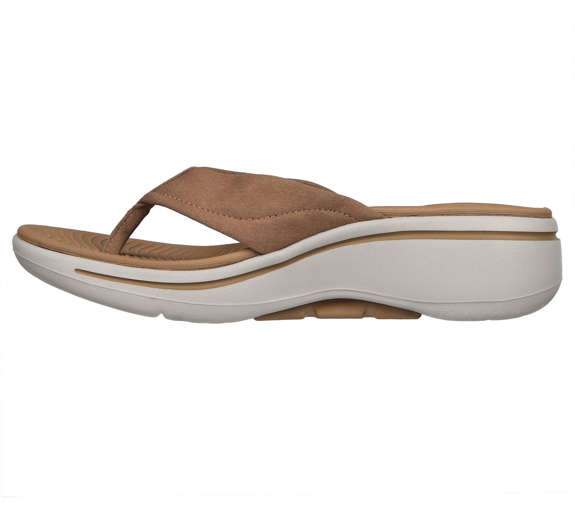 SKECHERS GO WALK ARCH FIT - ASTOUND, TAN Footwear Left View