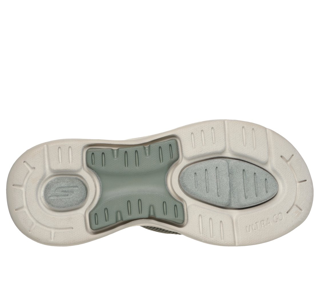 GO WALK ARCH FIT SANDAL - WOR, OLIVE Footwear Bottom View