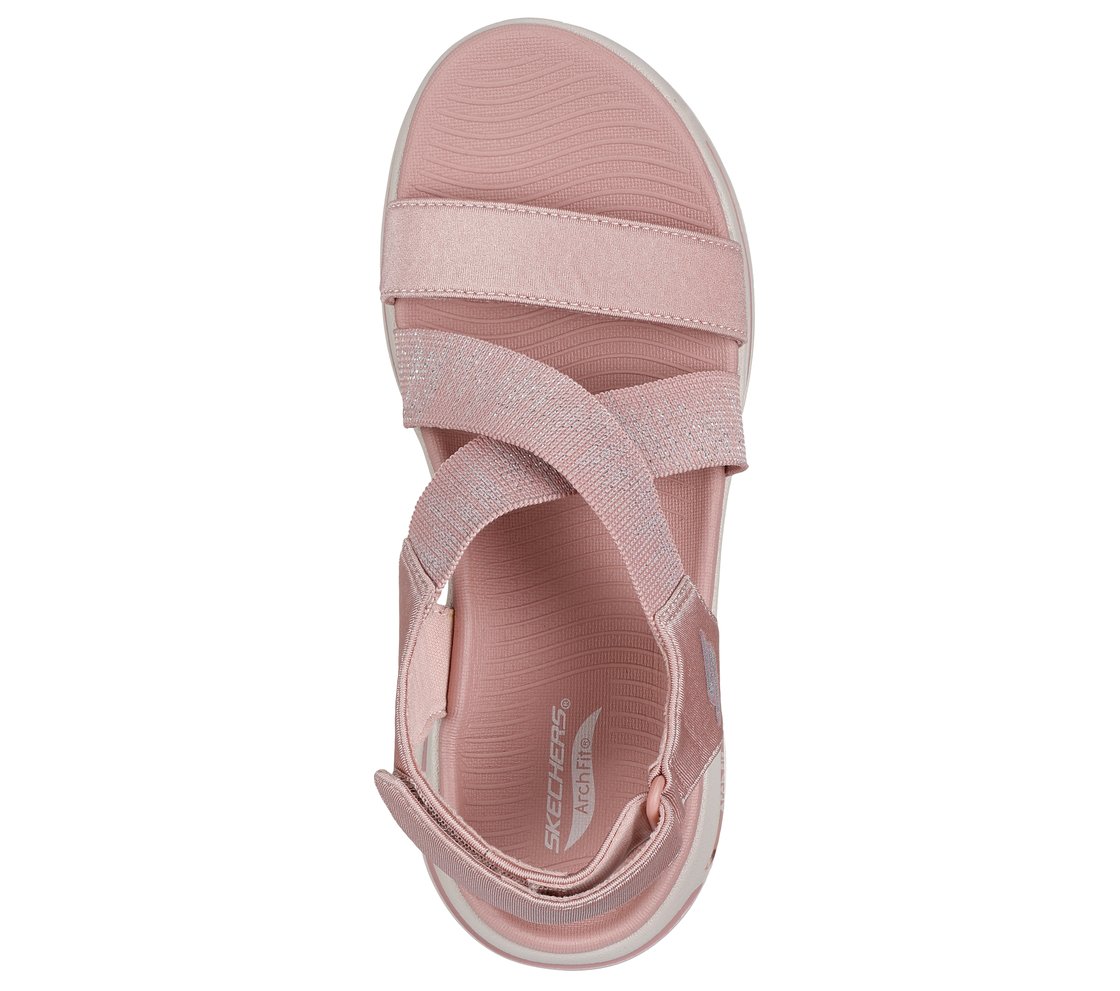 GO WALK ARCH FIT SANDAL - ASTONISH, ROSE Footwear Top View