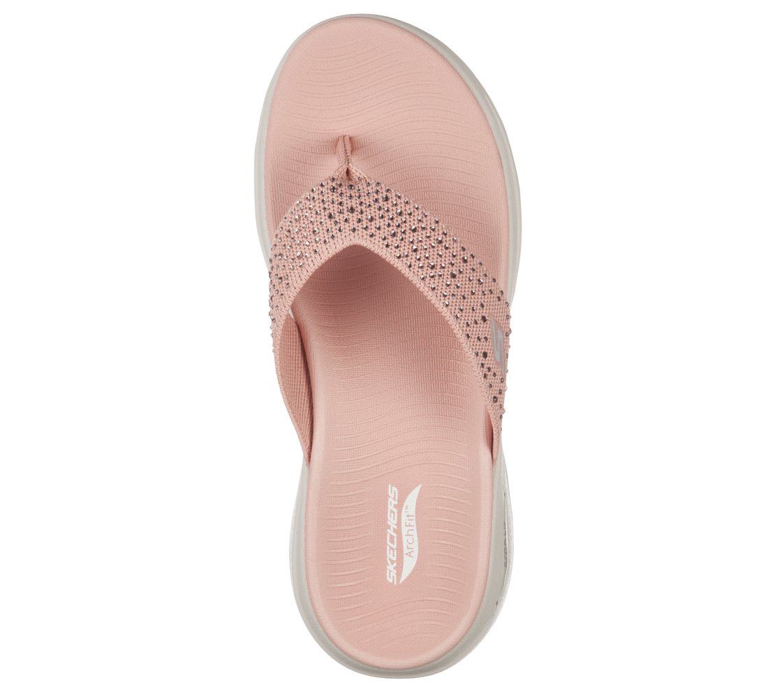GO WALK ARCH FIT SANDAL - DAZZLE, ROSE Footwear Top View