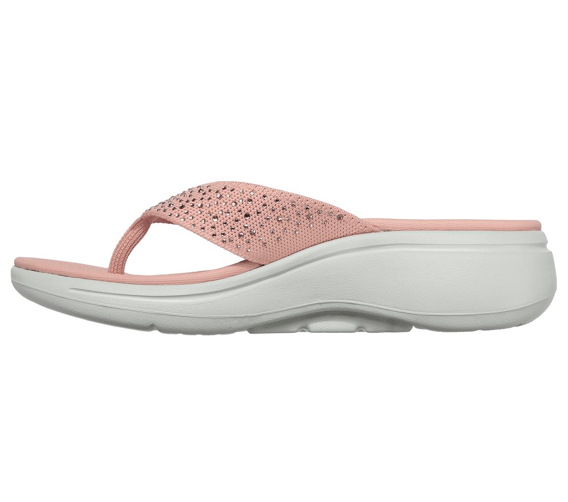GO WALK ARCH FIT SANDAL - DAZZLE, ROSE Footwear Left View