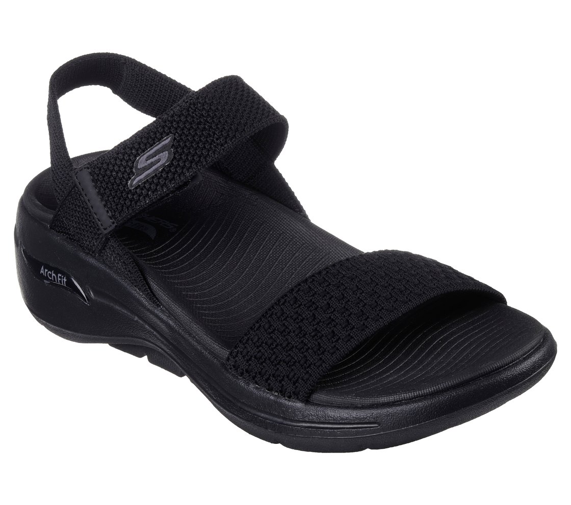 GO WALK ARCH FIT SANDAL-POLIS, BBLACK Footwear Right View
