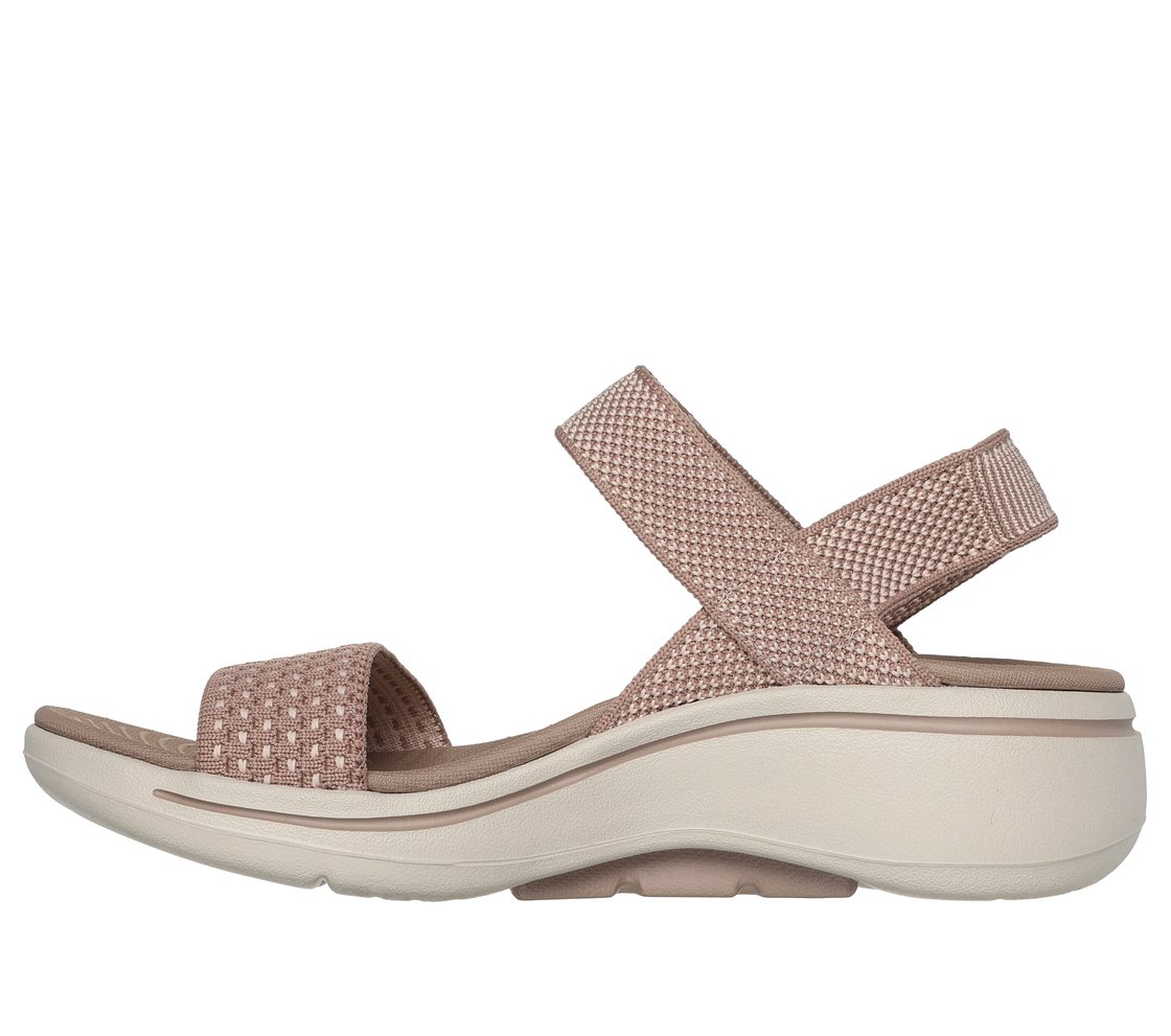 GO WALK ARCH FIT SANDAL-POLIS, TAN Footwear Left View