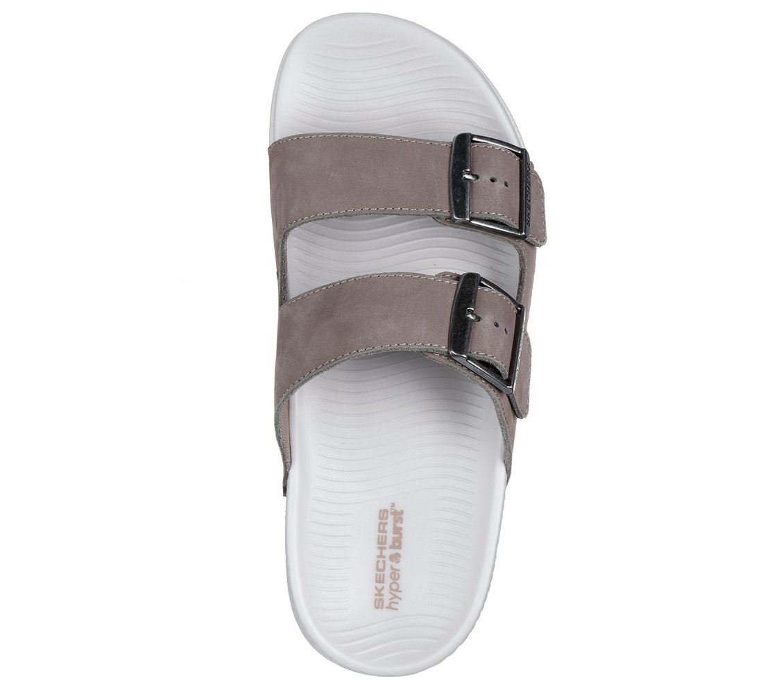 HYPER SLIDE - VIDA, DARK TAUPE Footwear Top View