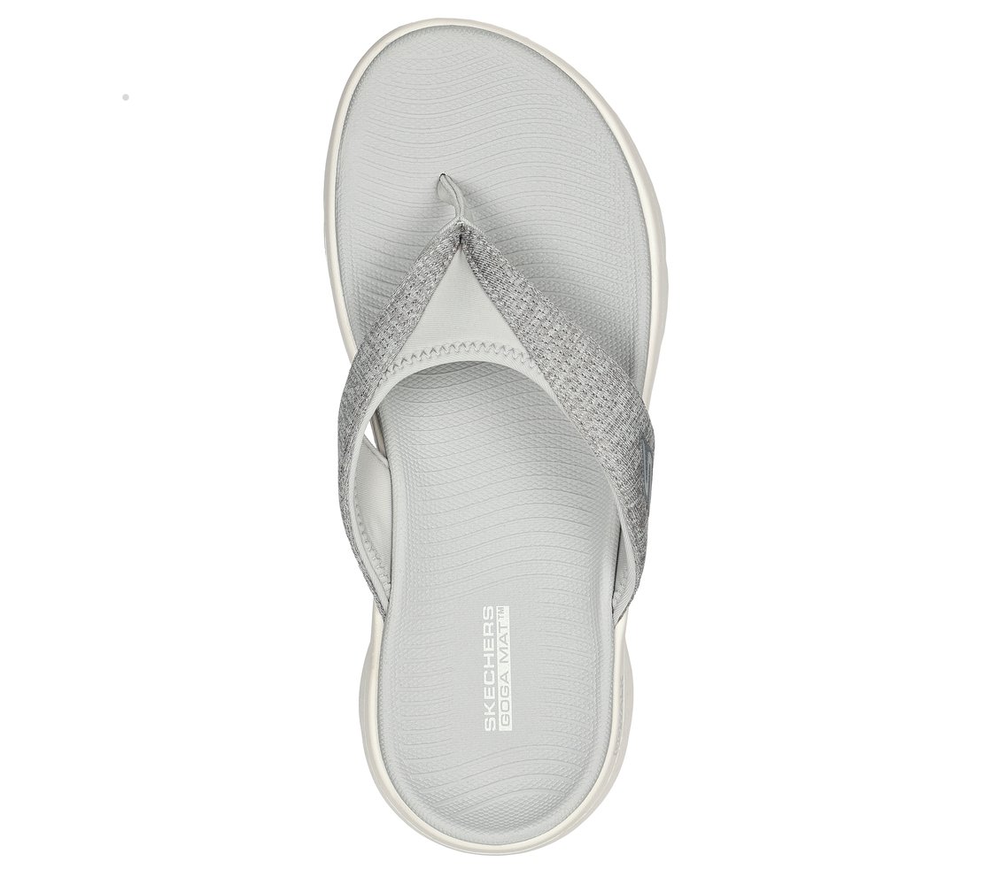 GO WALK FLEX SANDAL - SUNLIT, GRAY Footwear Top View
