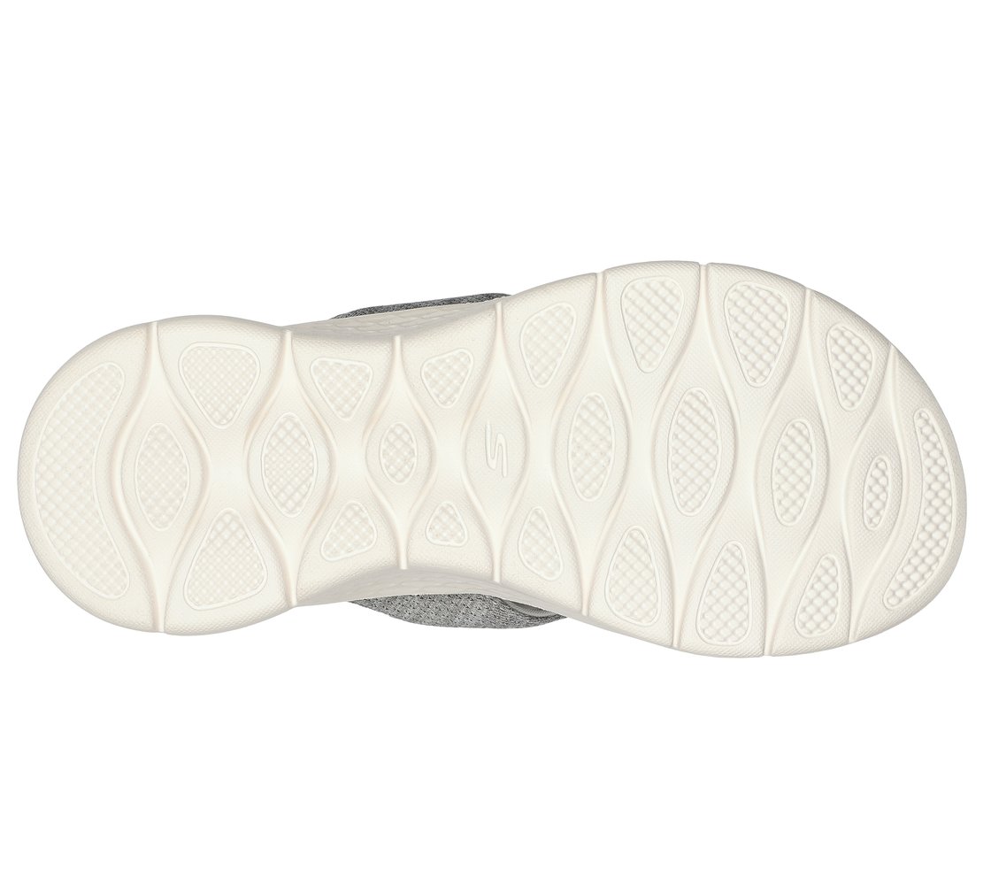 GO WALK FLEX SANDAL - SUNLIT, GRAY Footwear Bottom View