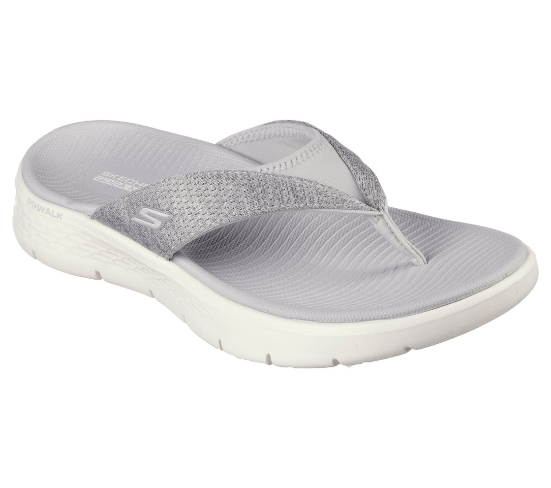 GO WALK FLEX SANDAL - SUNLIT, GRAY Footwear Right View
