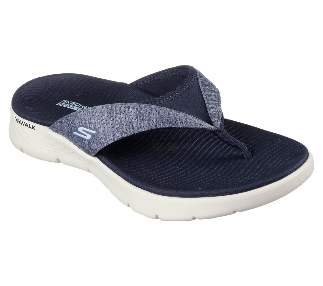 GO WALK FLEX SANDAL - SUNLIT, NAVY Footwear Lateral View