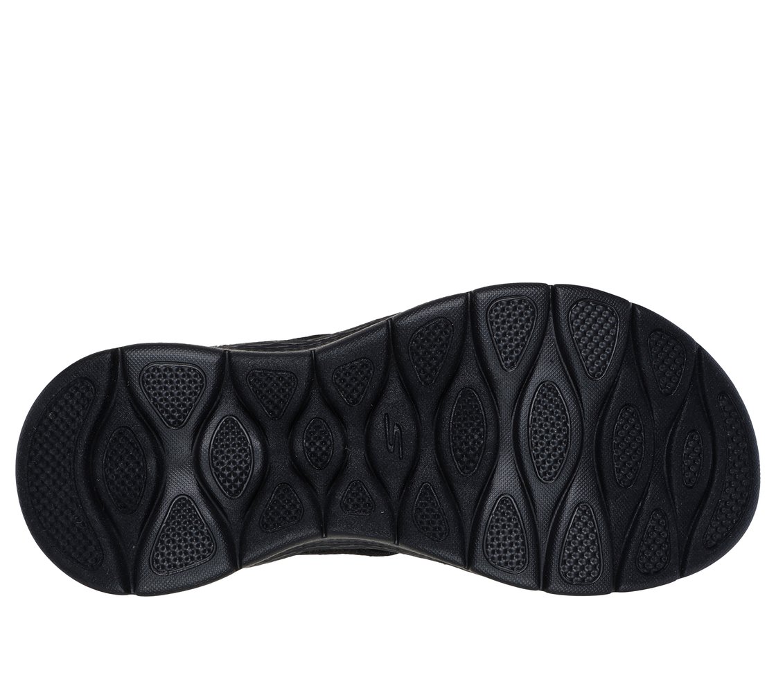 GO WALK FLEX SANDAL - ENTICING, BLACK Footwear Bottom View