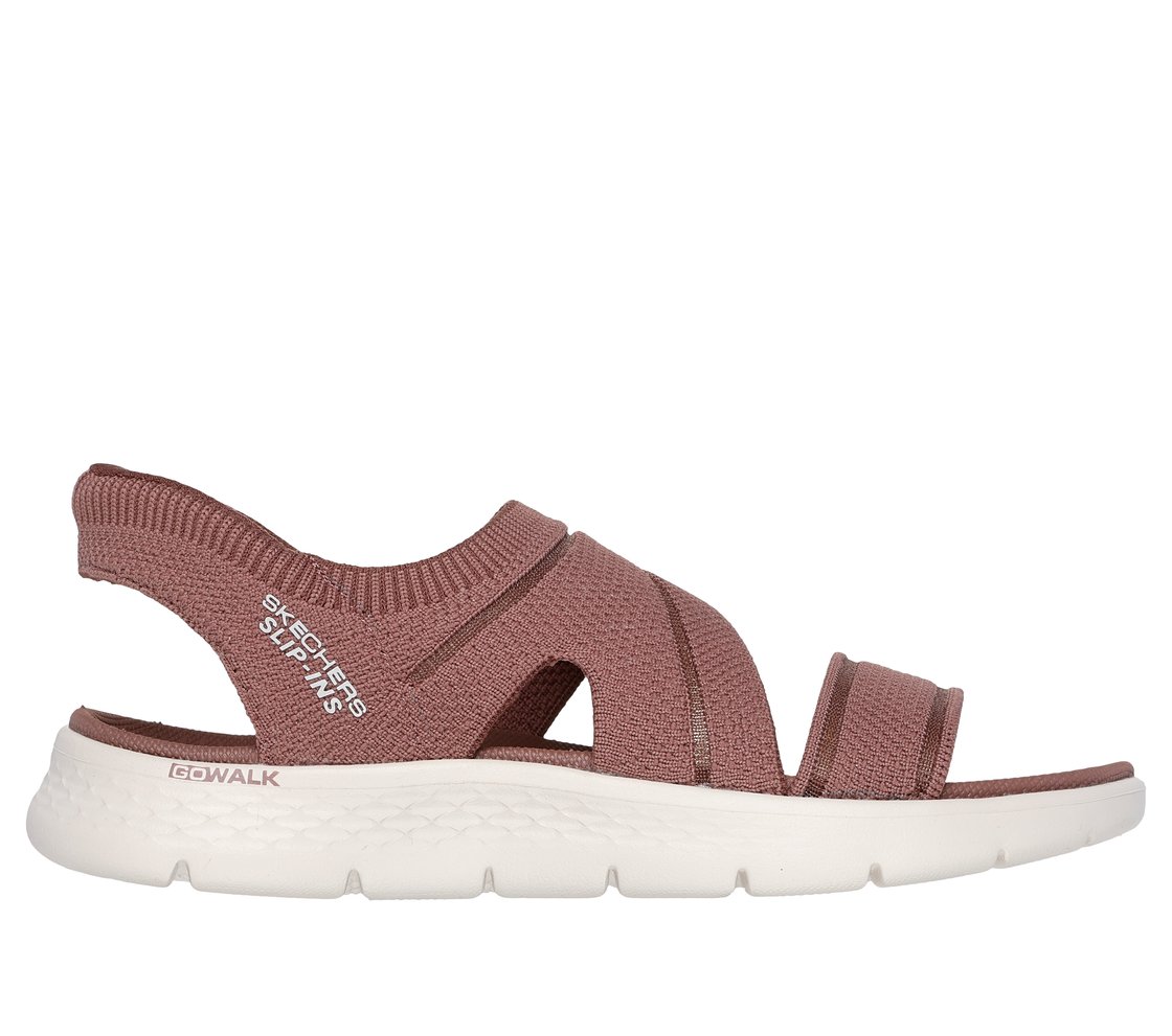 GO WALK FLEX SANDAL - ENTICING, BROWN Footwear Lateral View