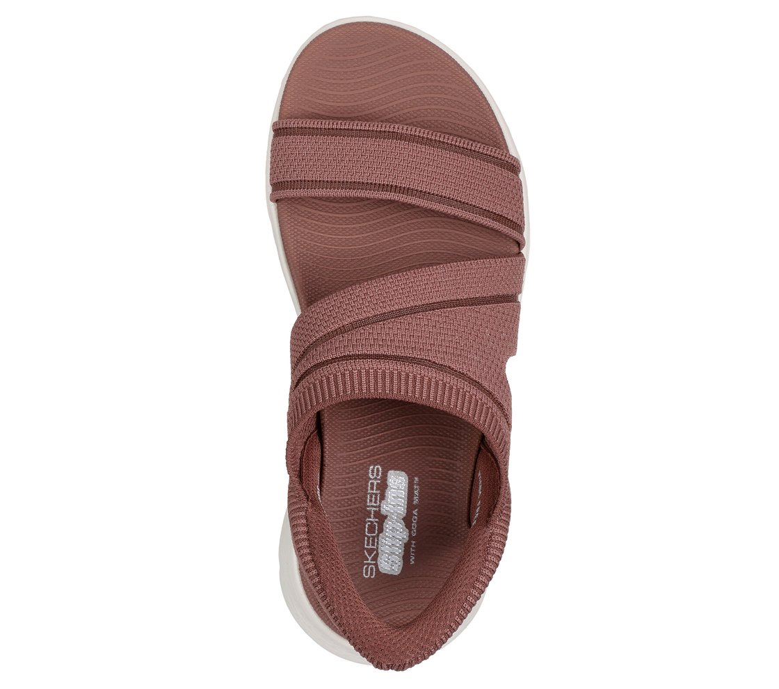 GO WALK FLEX SANDAL - ENTICING, BROWN Footwear Top View