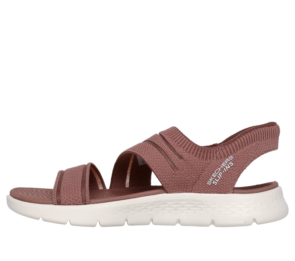 GO WALK FLEX SANDAL - ENTICING, BROWN Footwear Left View