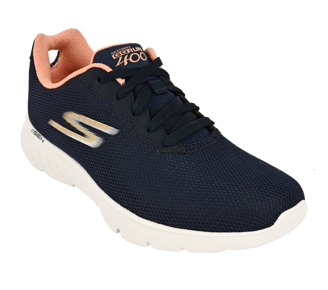 GO RUN 400 - ACTION, NAVY/ORANGE Footwear Right View