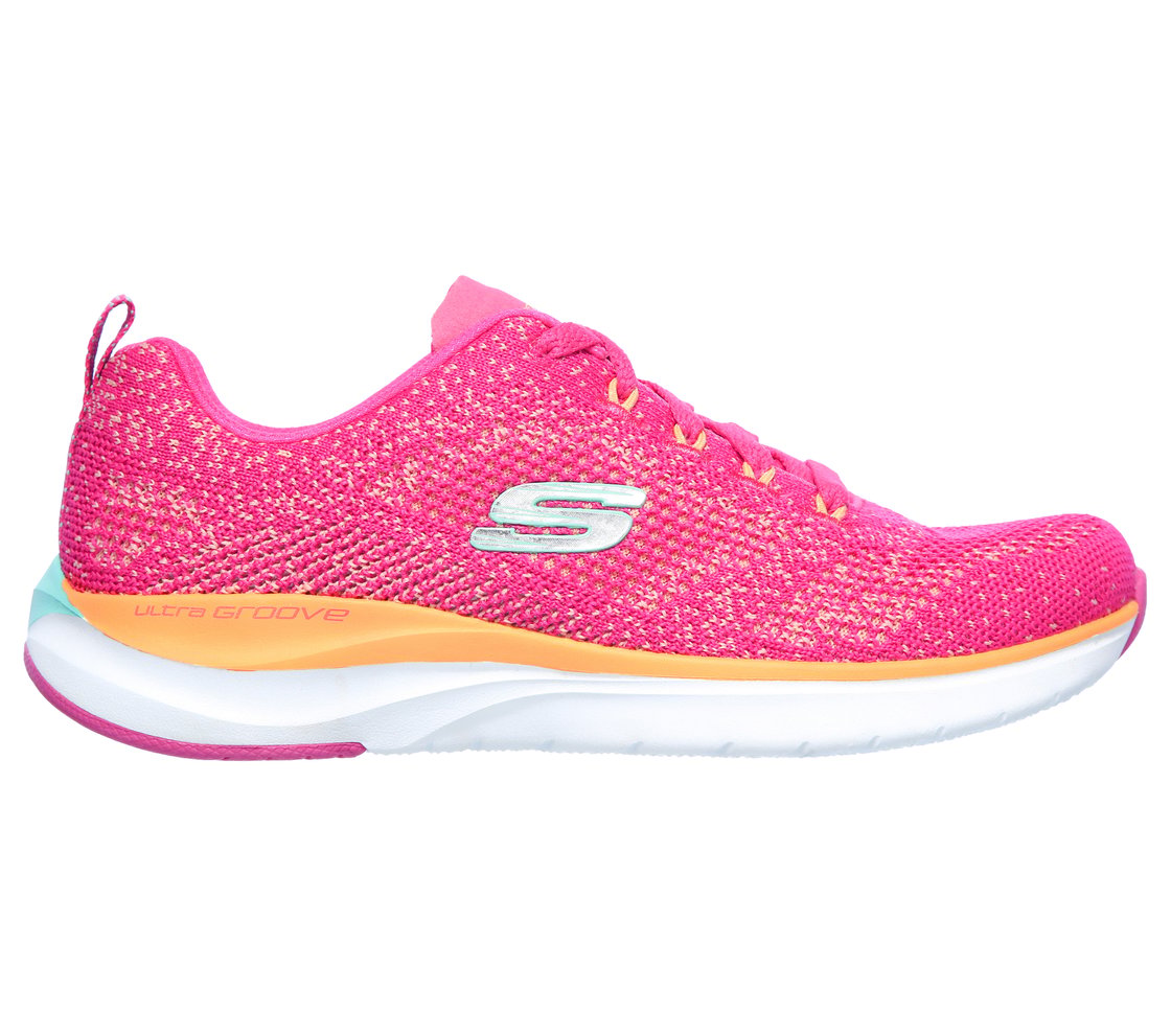 ULTRA GROOVE, HOT PINK/ORANGE Footwear Lateral View