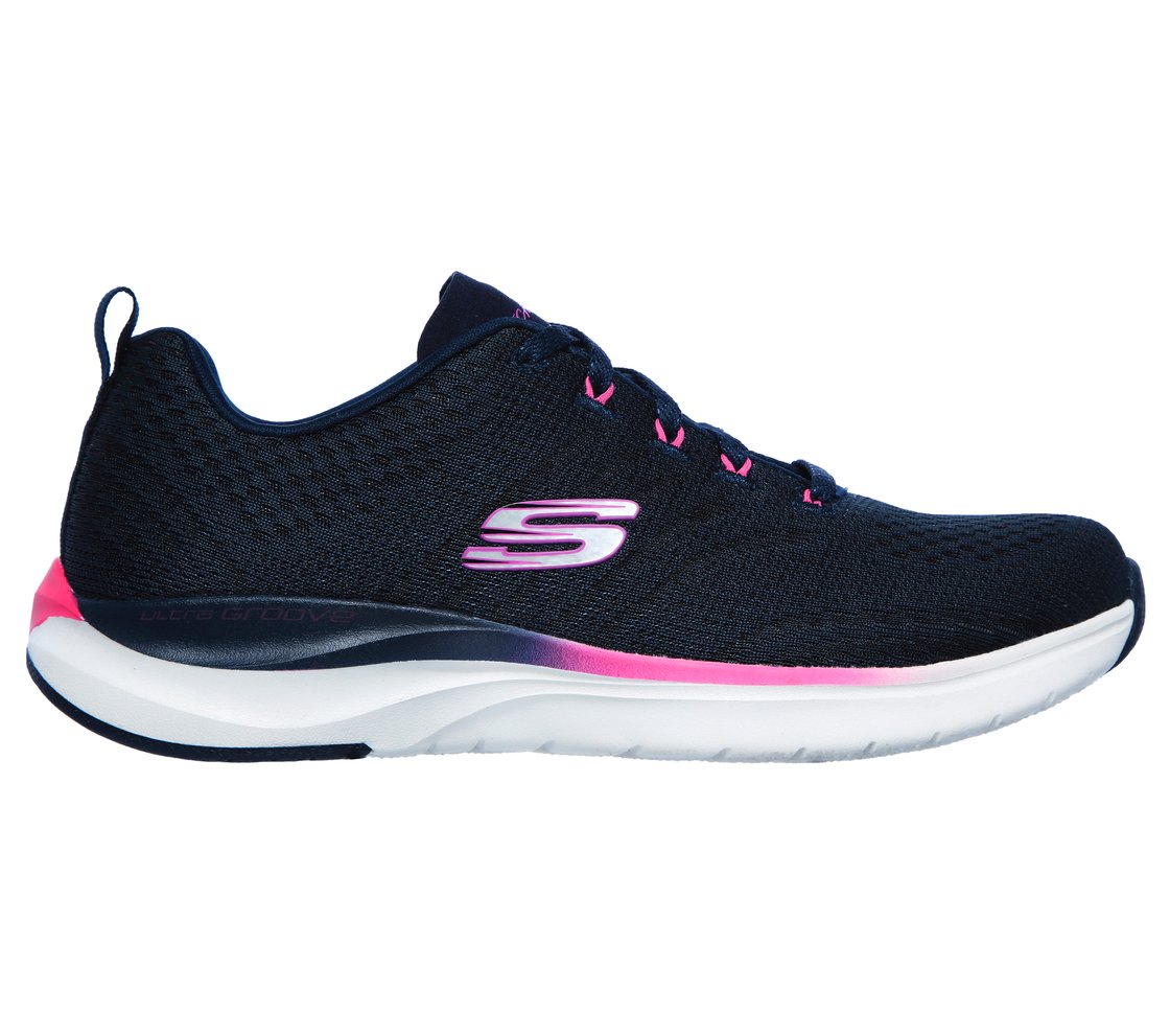 ULTRA GROOVE - PURE VISION, NAVY/HOT PINK Footwear Lateral View
