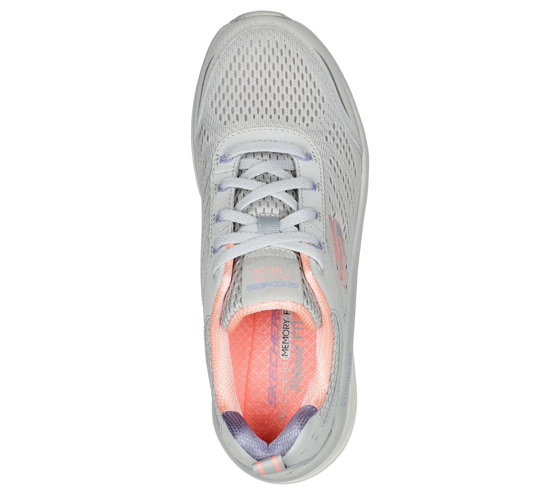 D'LUX WALKER-INFINITE MOTION, LIGHT GREY/CORAL Footwear Top View
